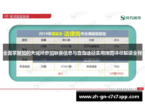 全面掌握加的夫城所参加联赛信息与查询途径实用指南详尽解读全程 全面掌握加的夫城所参加联赛信息与查询途径实用指南详尽解读全程